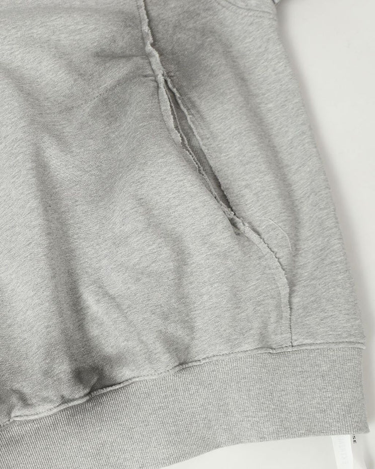 American Street Style Irregular Hooded Sweatshirt