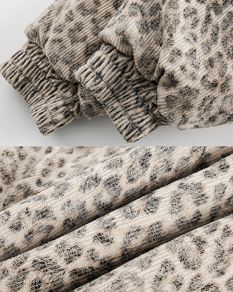 American Street Leopard Padded Cotton Jacket