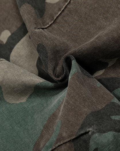 Camouflage Cargo Pants with Double Waist