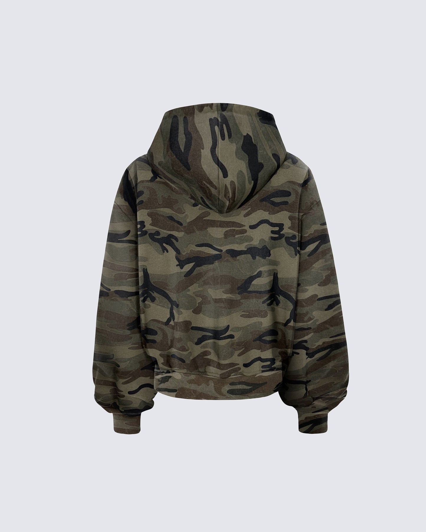 Camo Heavyweight Zip-Up Hoodie