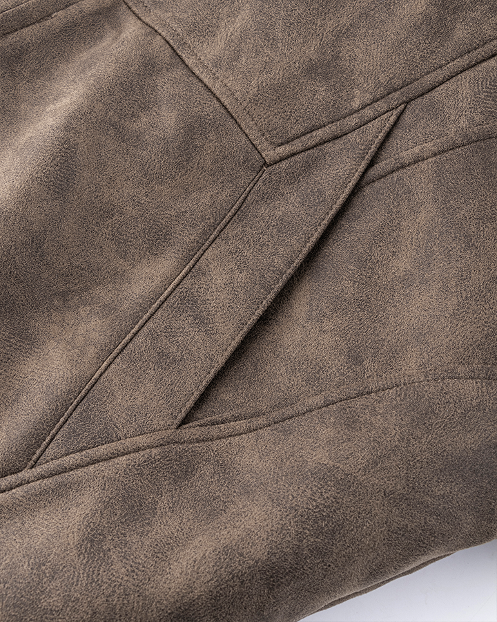 Faux Fur-Lined Hooded Jacket