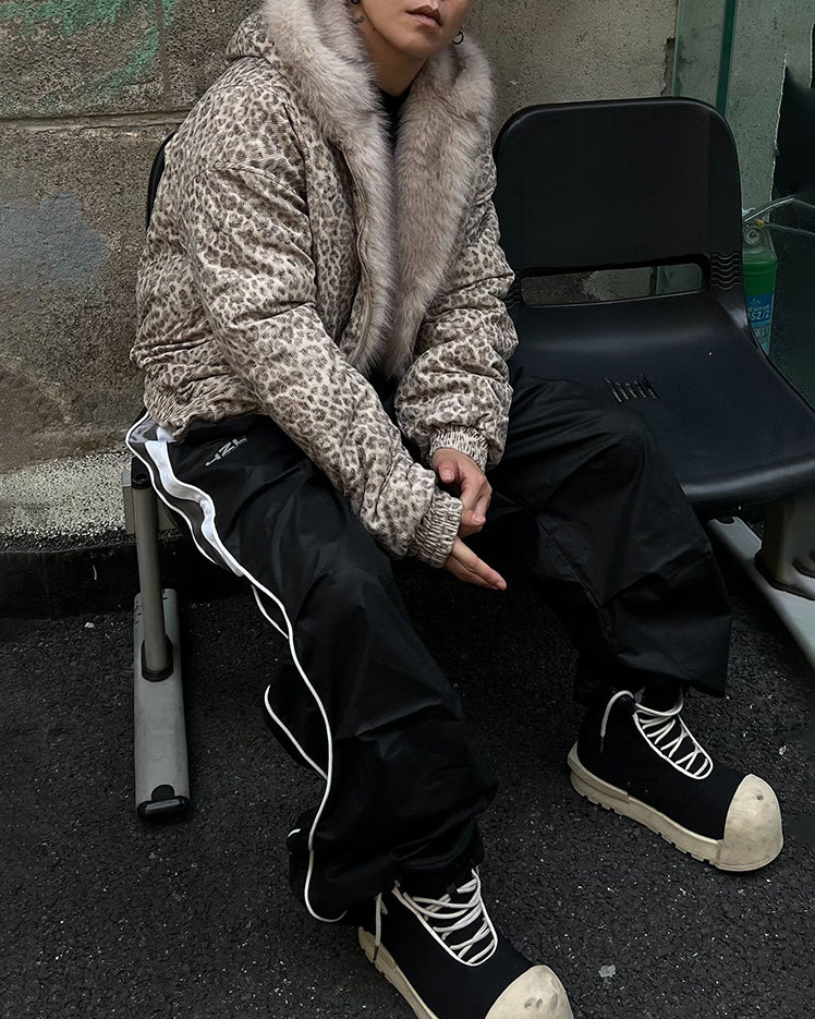 American Street Leopard Padded Cotton Jacket